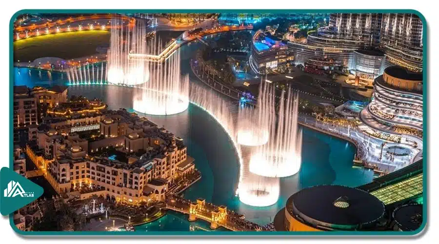 امکانات منطقه داون تاون دبی